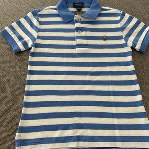 Polo by Ralph Lauren Kids Polo Shirt in Blue and White Stripes